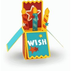 a2 box card birthday candles