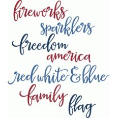 america script words