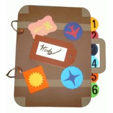 6"x8" travel suitcase album