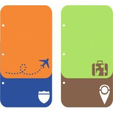 6"x8" travel album page set