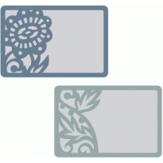 rich floral layered journaling cards