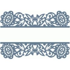 rich floral split border
