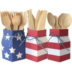 flag utensil holder
