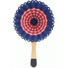 patriotic rosette fan