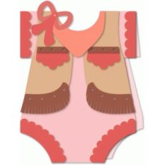 cowboy baby girl a7 card