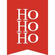 ho ho ho 3x4 quote card