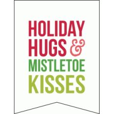 holiday hugs 3x4 quote card