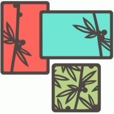 berry sprig layered journaling cards