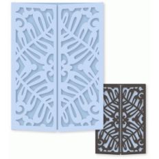 ornate fern gatefold card