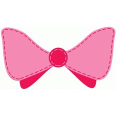 layered stitched bow