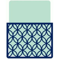 journaling card with fancy lattice pocket