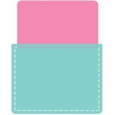 journaling card with stitched pocket