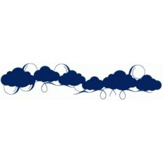 cloud flourish border / banner