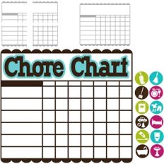 chore chart grid