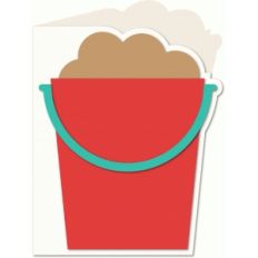 a2 shaped beach pail