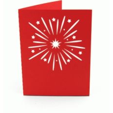 a2 cutout card fireworks