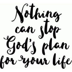  nothing can stop god's plan for your life