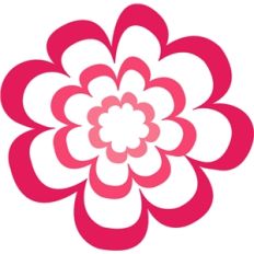 outlined flower 3
