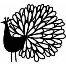peacock papercut