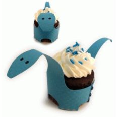 dino brontosaur cupcake ring