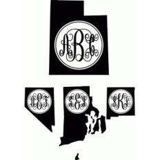 monogram elaborate script states Montana-W Regular