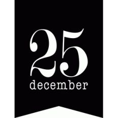 december 25 3x4 quote card