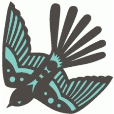 pretty swallow bird silhouette