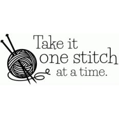 one stitch at a time quote