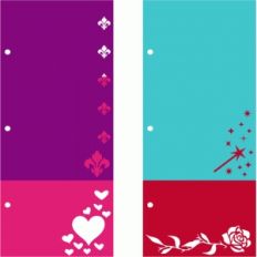 5"x7" princess album page set