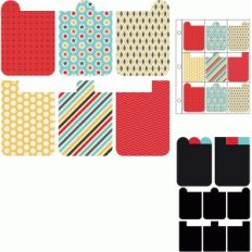 pen pal letters—vertical tabbed cards
