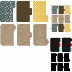 pen pal letters—horizontal tabbed set