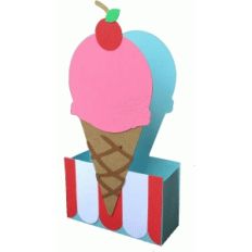 ice cream cone favor box