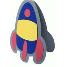 rocket ship shadow card