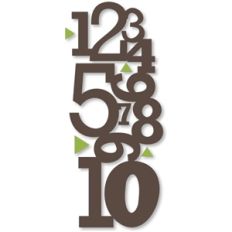 numbers border w/arrows