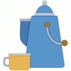 camp thermos and mug