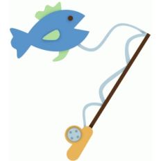fishing pole and fish