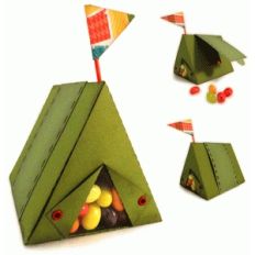 tent 3d favor box