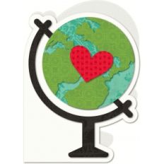 a2 shaped card globe