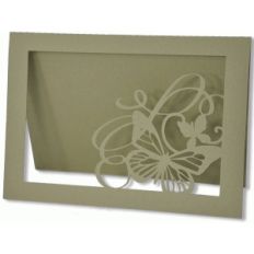 butterfly flourish corner card