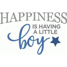 happiness is boy phrase