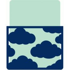 journaling card with cloud pocket