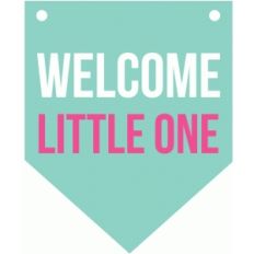 welcome little one banner