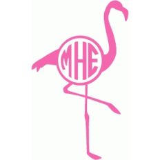 flamingo monogram