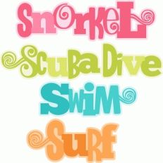 ocean sports word set