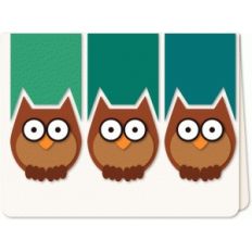 owl trio a6 card
