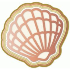 nested outlined seashell
