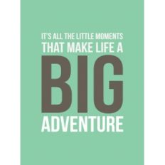 it's all the little moments 3x4 quote card