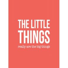 the little things 3x4 quote card