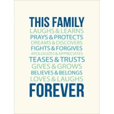 this family 3x4 quote card