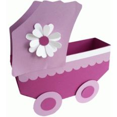 baby carriage favor box